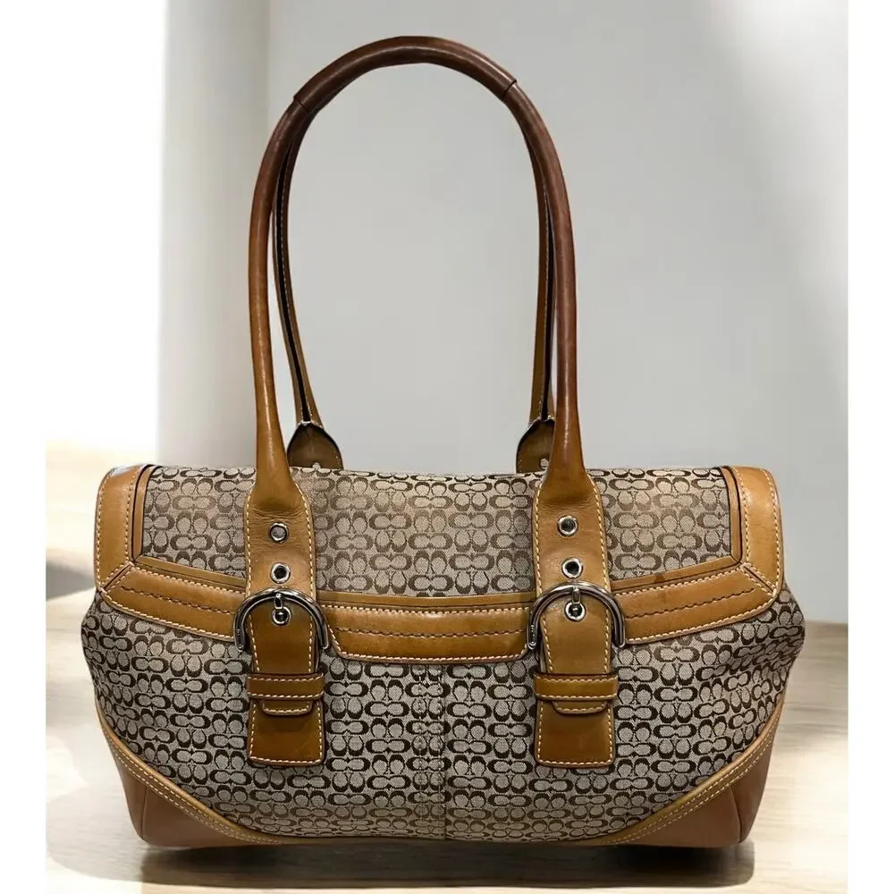 Vintage Coach 7080 Soho Mini Signature Satchel & 6319 Small Wristlet